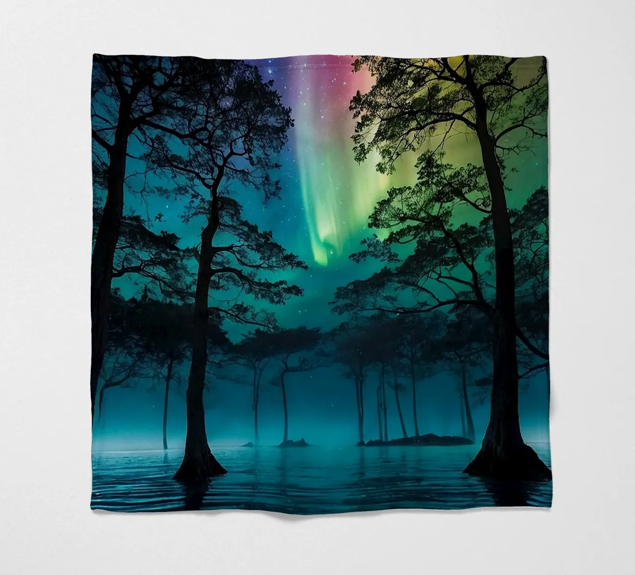 bellezza della foresta coperta in pile da rock music