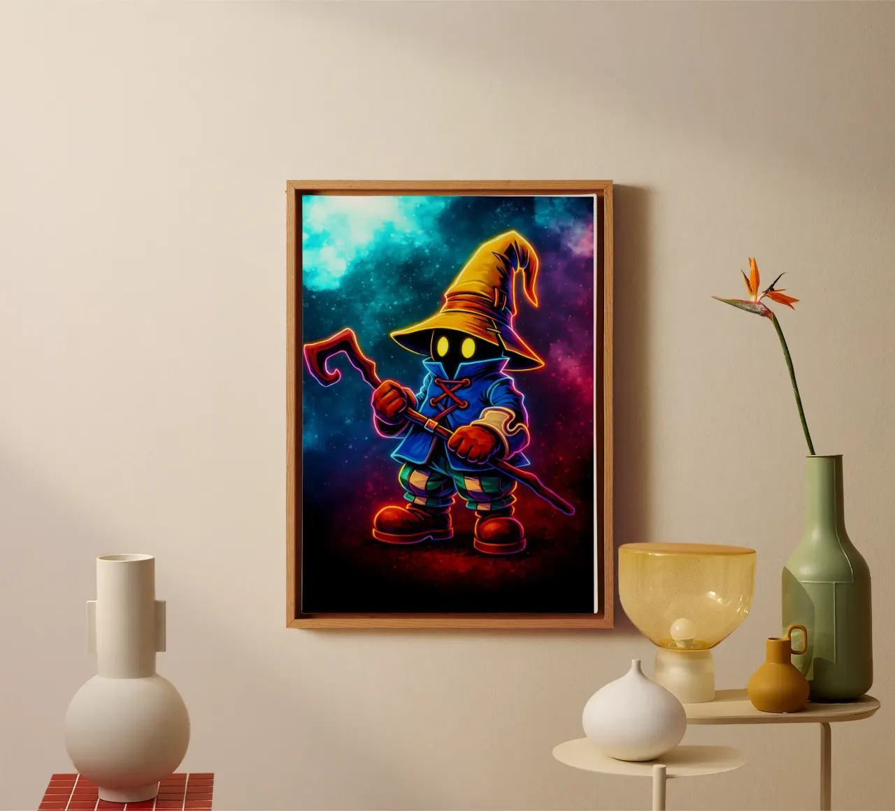 Soul Of Final Fantasy Vivi Ornitier tela con Cornice a cassetta da DGSoulheroes