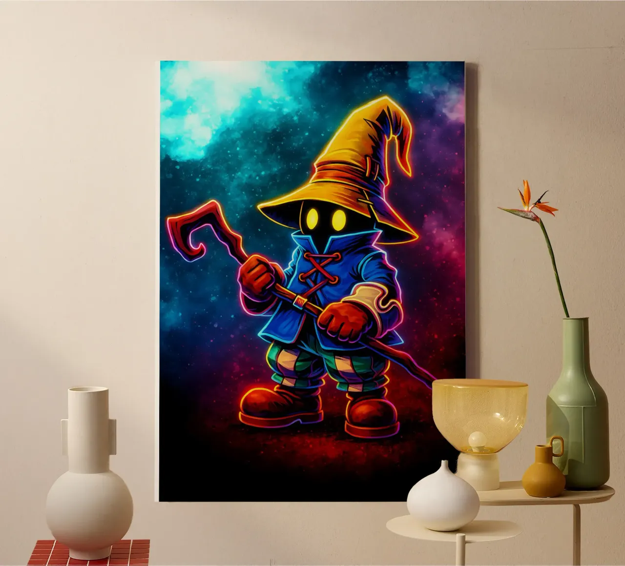 Soul Of Final Fantasy Vivi Ornitier tela con Cornice a cassetta da DGSoulheroes
