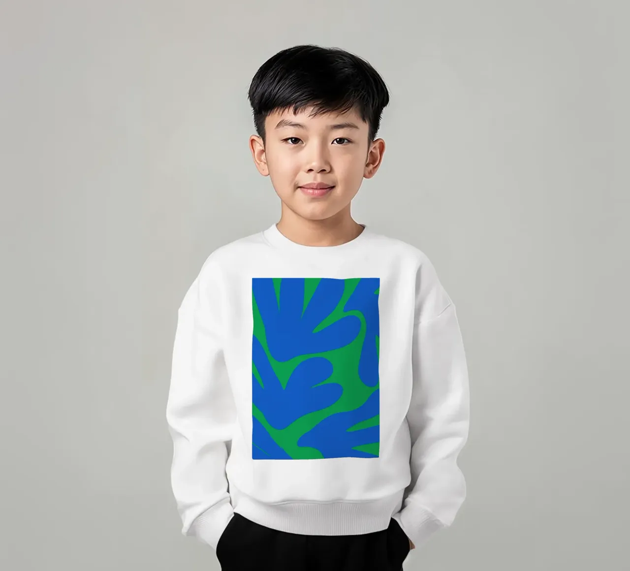 Abstract Nature-Inspired Art kids sweatshirt by The Art Club