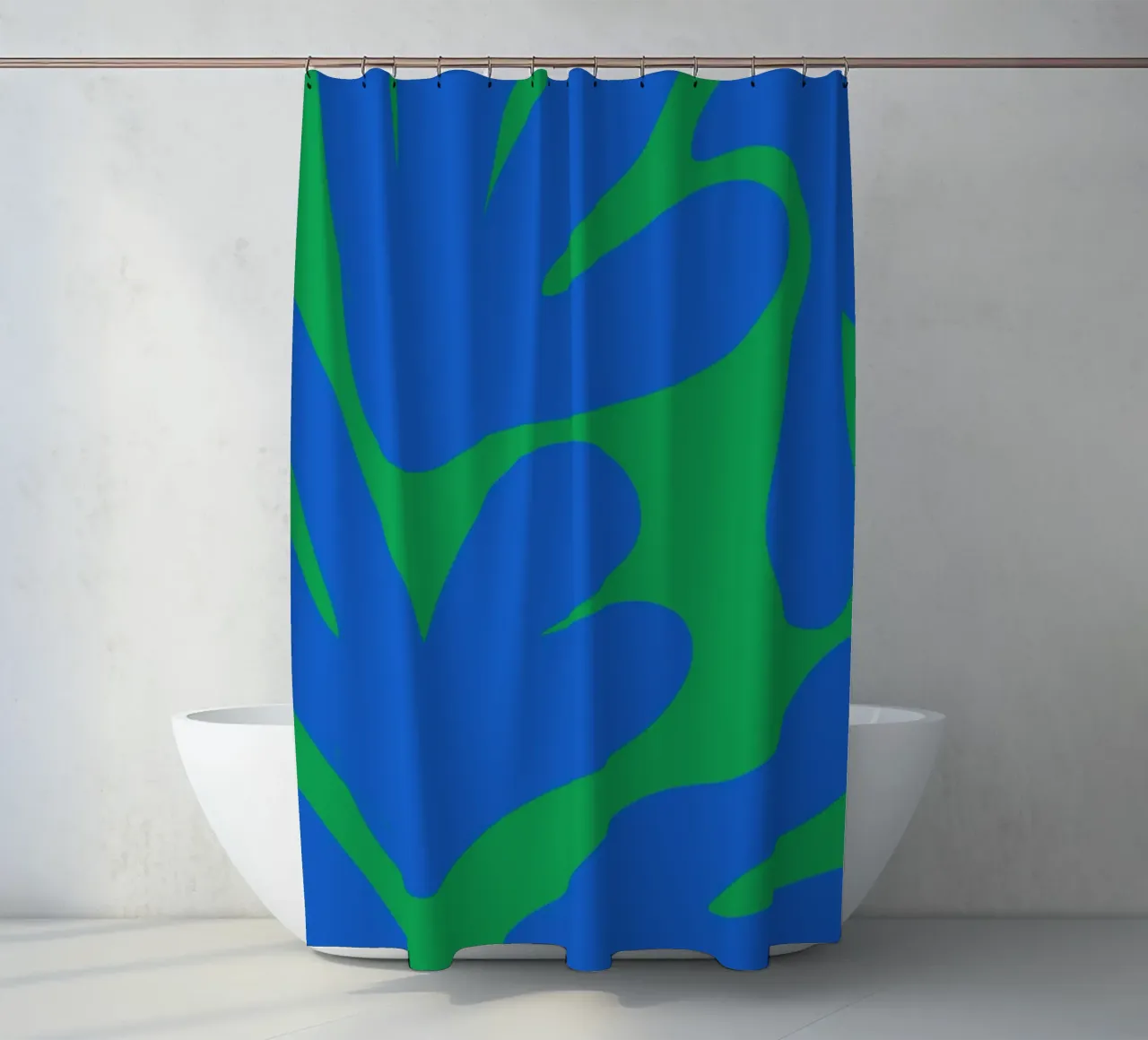 Abstract Nature-Inspired Art shower curtain by The Art Club