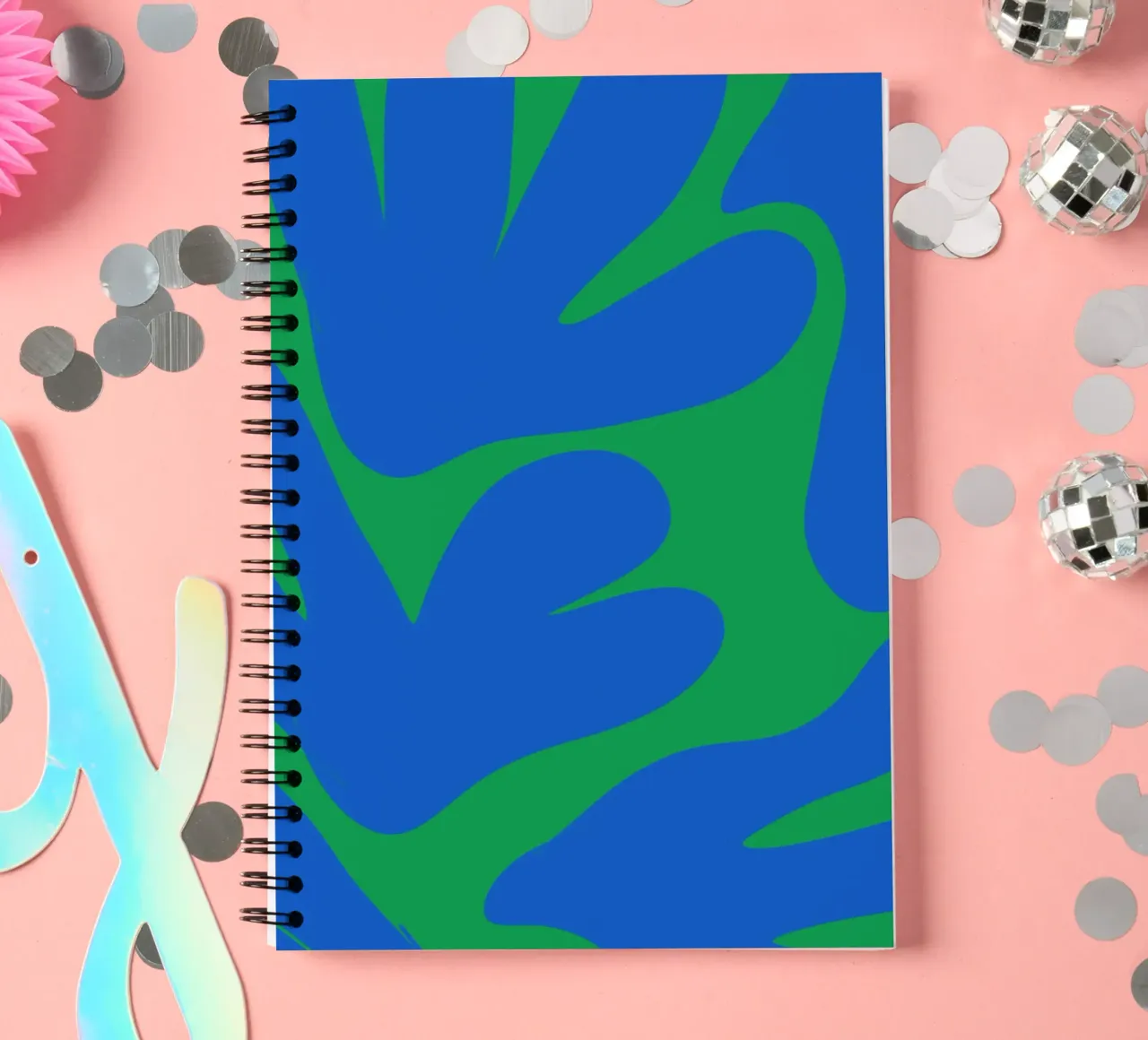 Abstract Nature-Inspired Art spiral notebook by The Art Club
