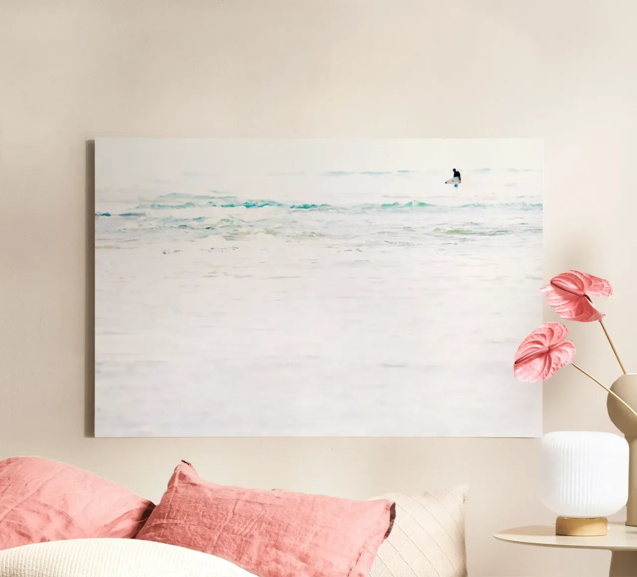 Surfer canvas met Baklijst van Tal Paz-Fridman