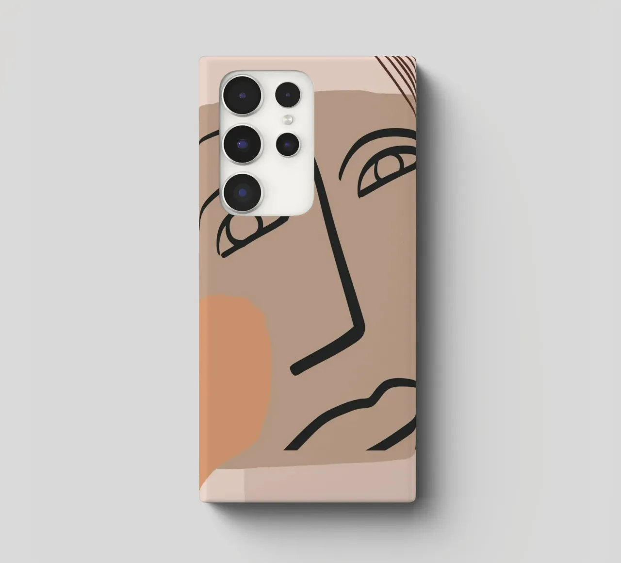 abstract face in lines x cover samsung da vintageshop