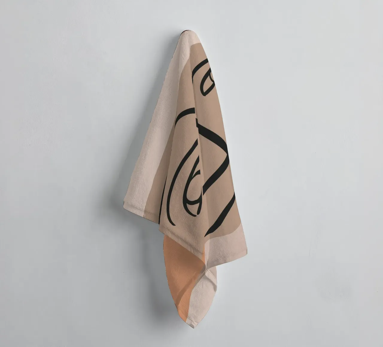 abstract face in lines x asciugamano da bagno da vintageshop