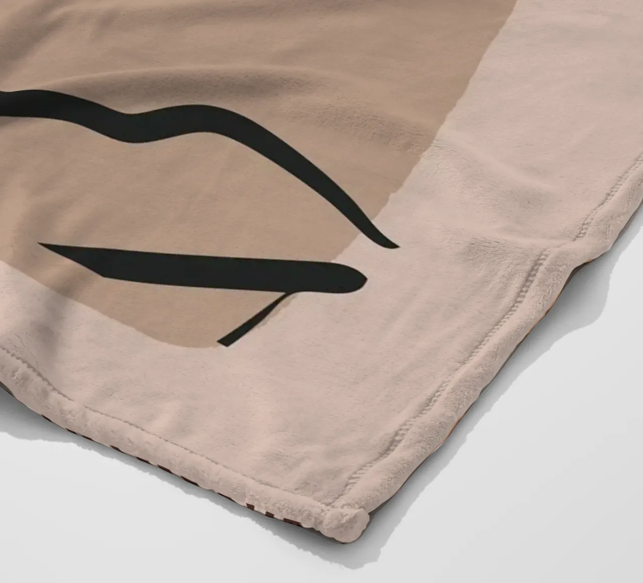 abstract face in lines x fleece blanket by vintageshop