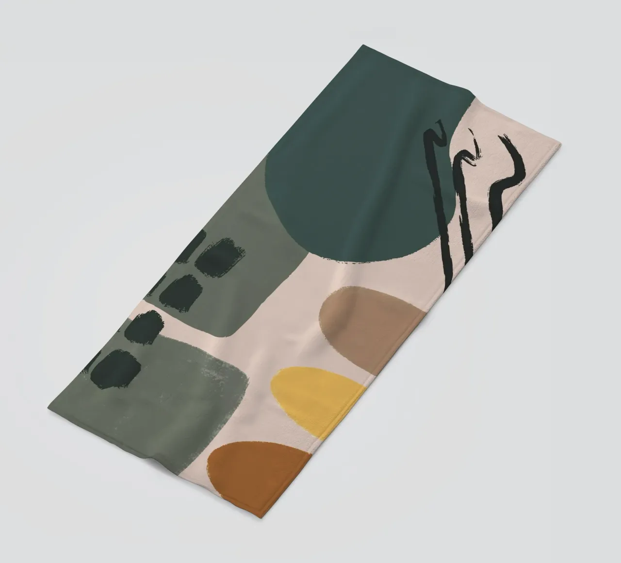 abstract pastel colors beach towel by vintageshop