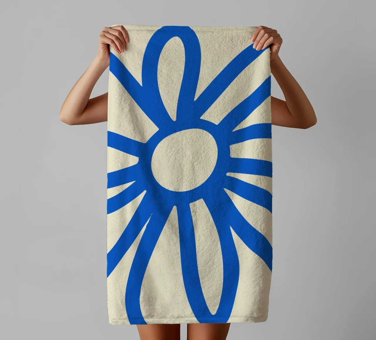 Modern Botanical Floral Art towel by The Art Club