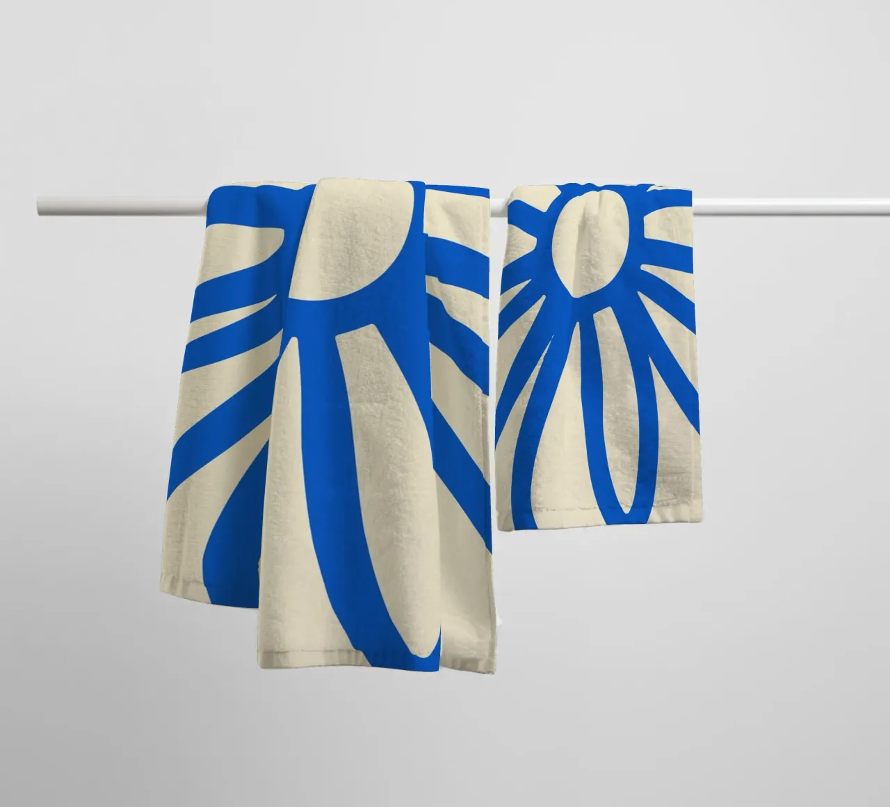 Modern Botanical Floral Art towel by The Art Club