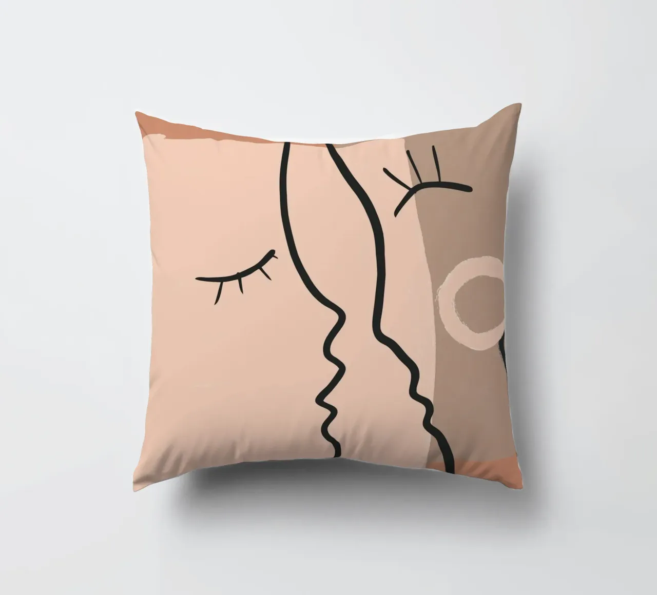 abstract 2 faces cuscino da vintageshop