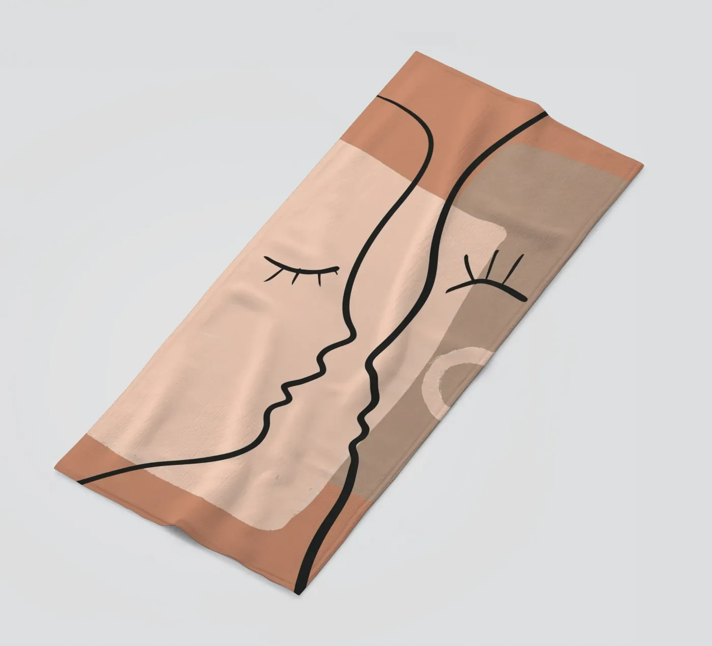 abstract 2 faces telo mare da vintageshop