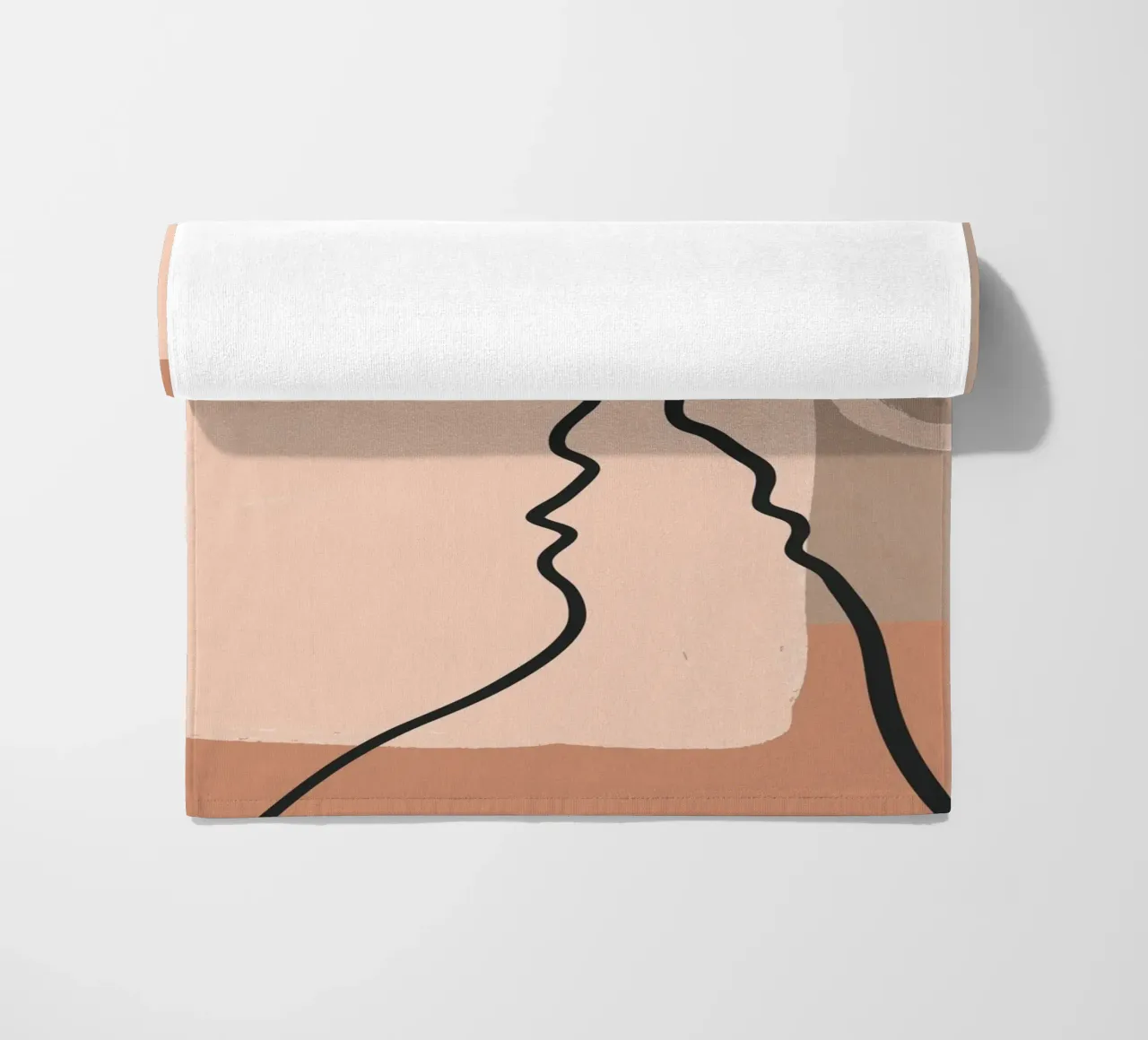 abstract 2 faces telo mare da vintageshop