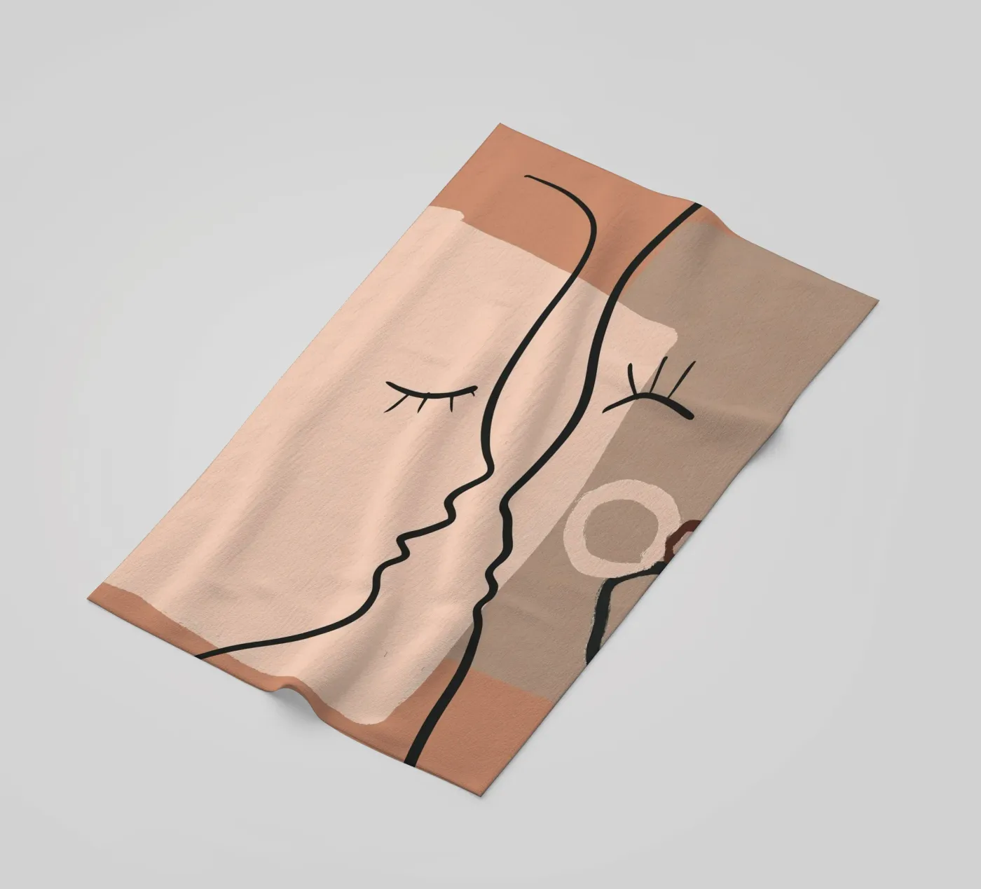 abstract 2 faces telo mare da vintageshop