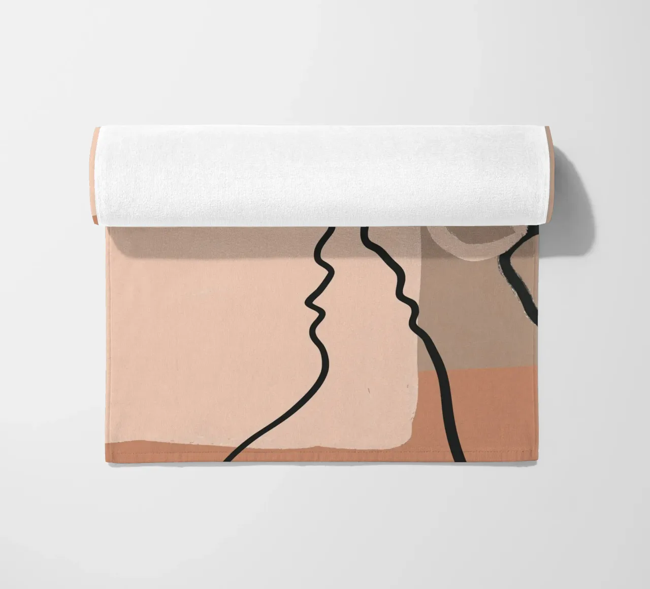 abstract 2 faces telo mare da vintageshop