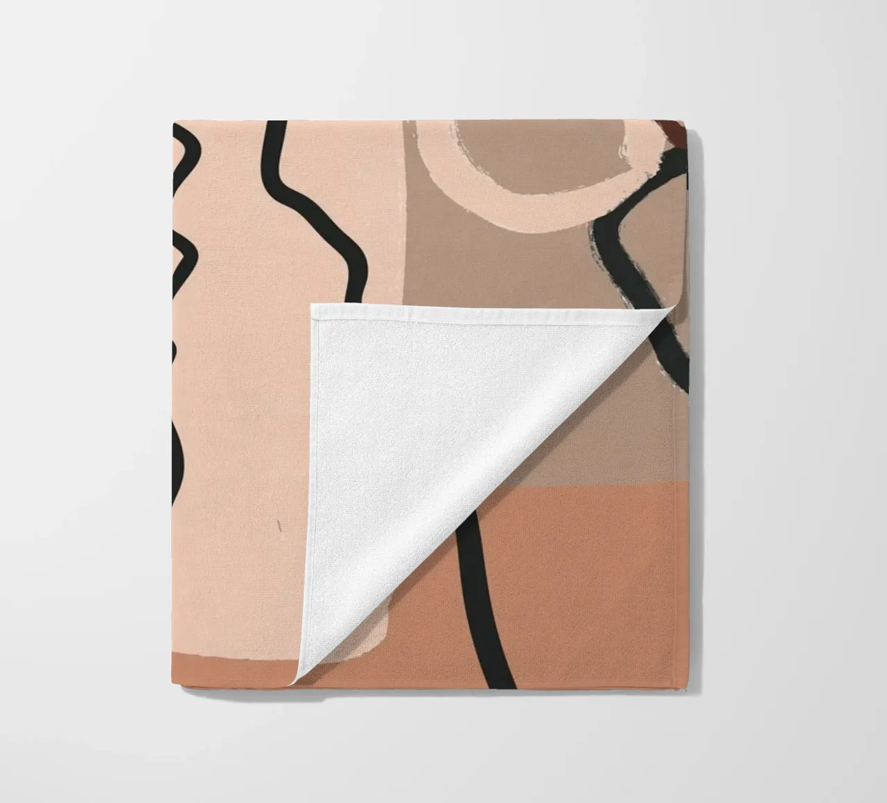 abstract 2 faces telo mare da vintageshop