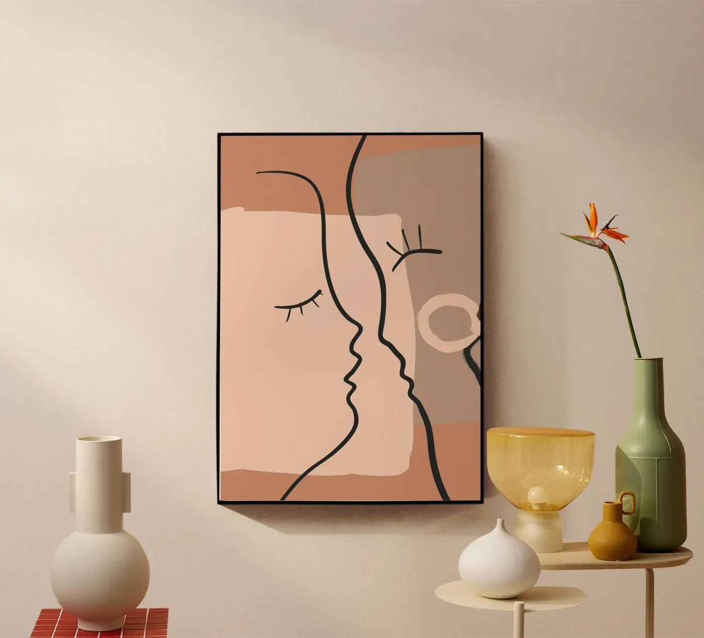 abstract 2 faces plexiglas de vintageshop