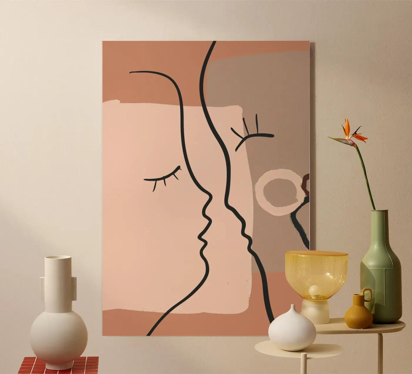 abstract 2 faces plexiglas de vintageshop