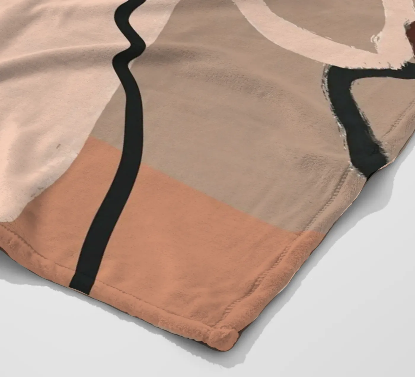 abstract 2 faces Fleecedecke von vintageshop