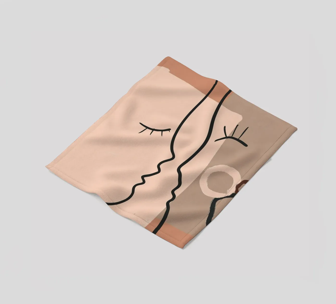 abstract 2 faces Fleecedecke von vintageshop