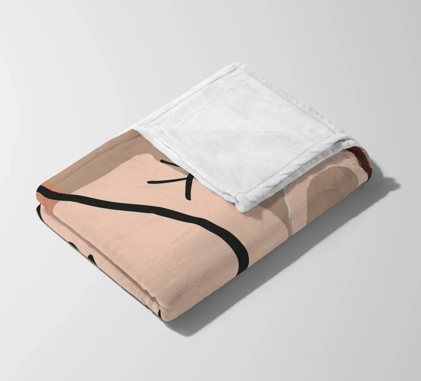 abstract 2 faces Fleecedecke von vintageshop