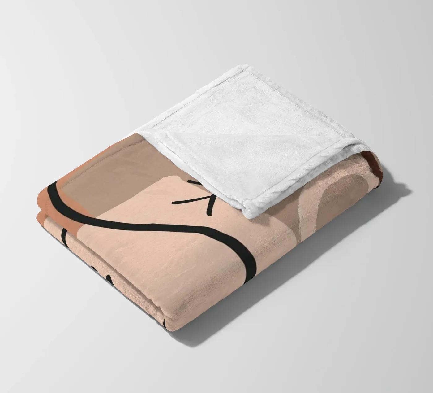 abstract 2 faces Fleecedecke von vintageshop