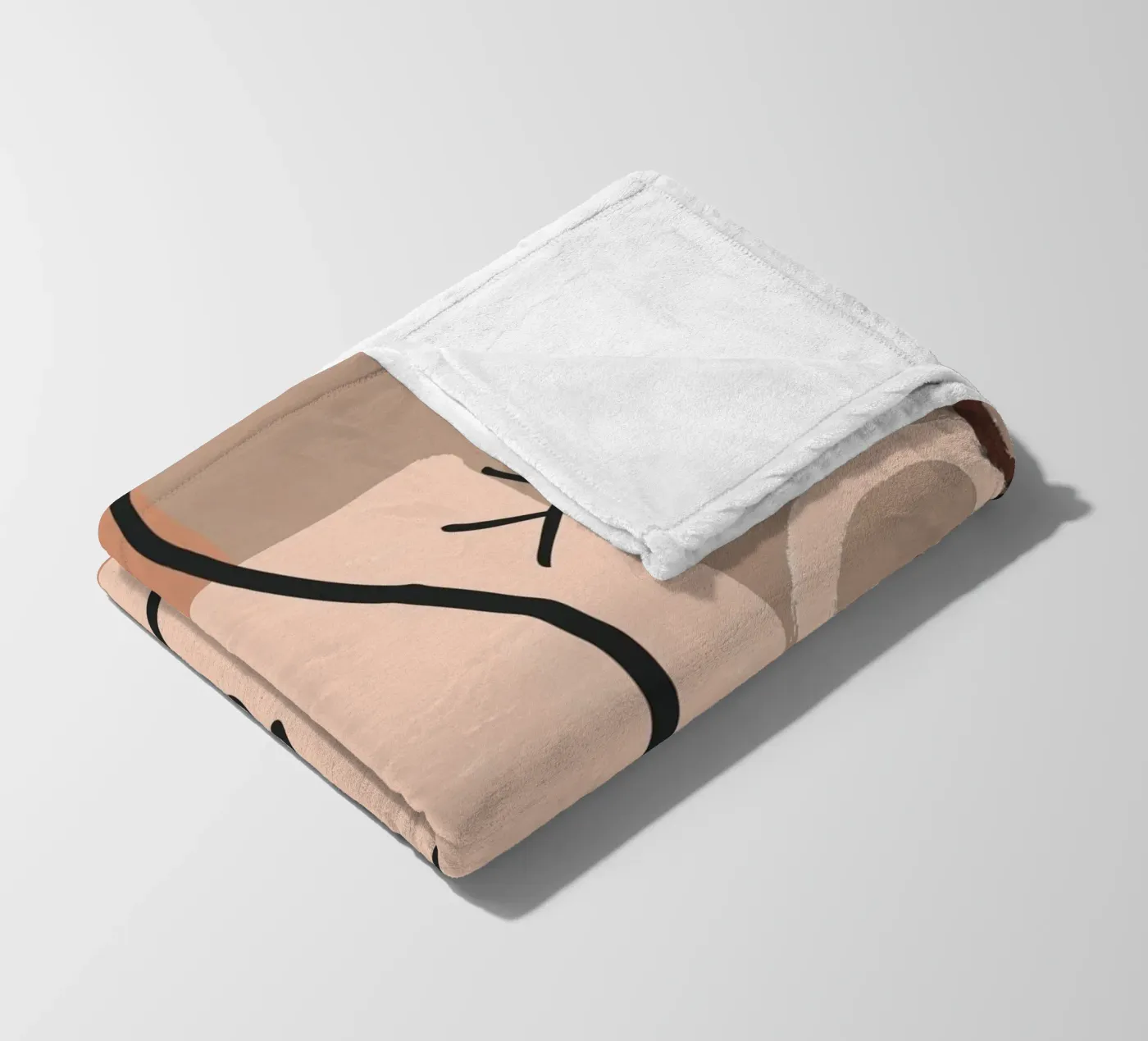 abstract 2 faces Fleecedecke von vintageshop