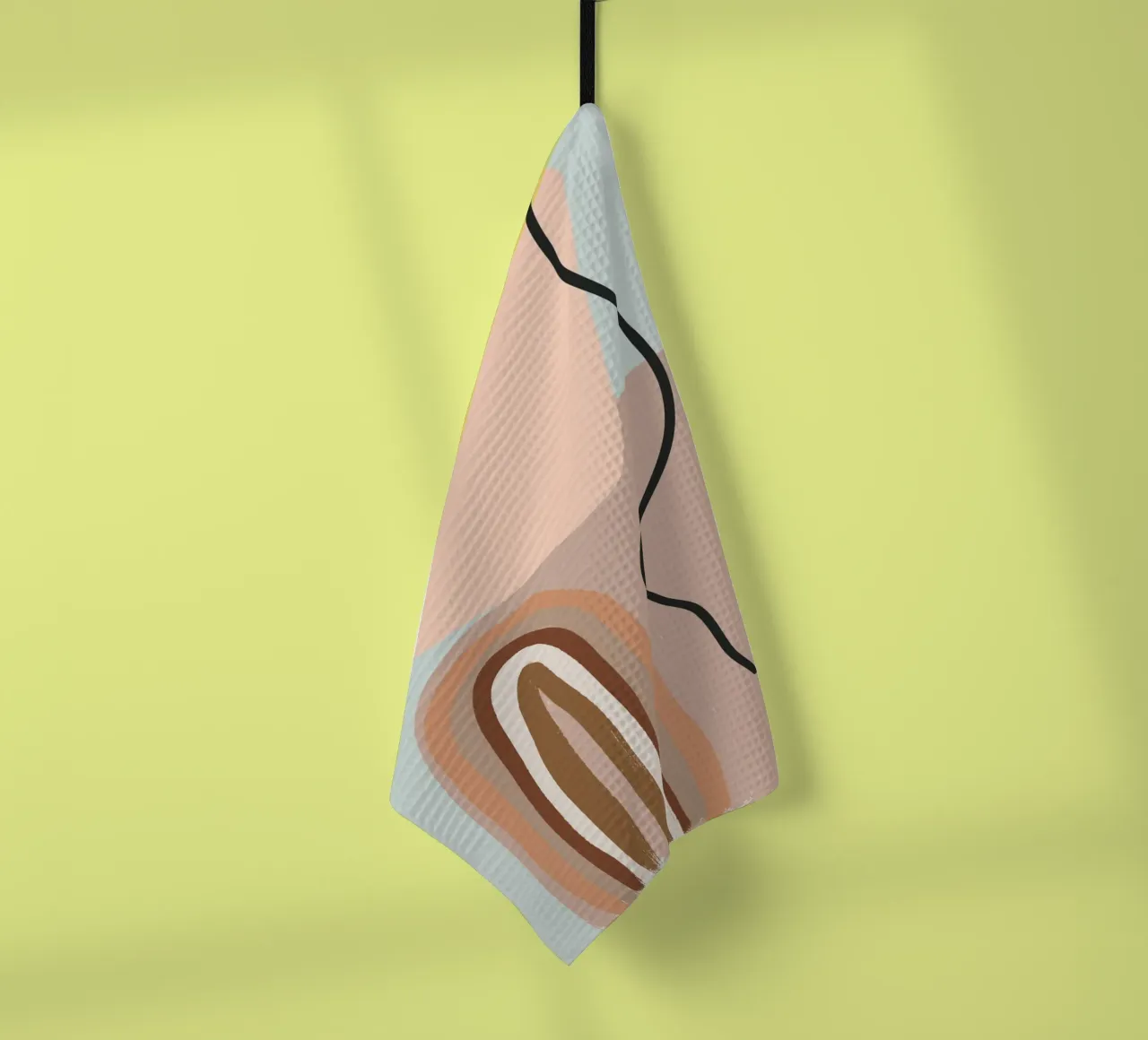 abstract eye pastel colors tea towel by vintageshop