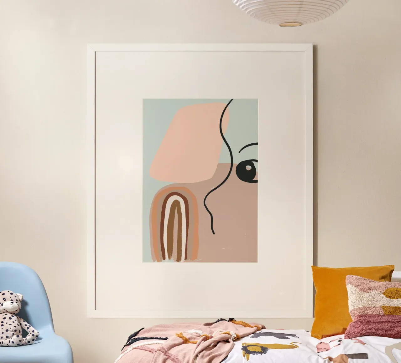 abstract eye pastel colors hahnemühle by vintageshop