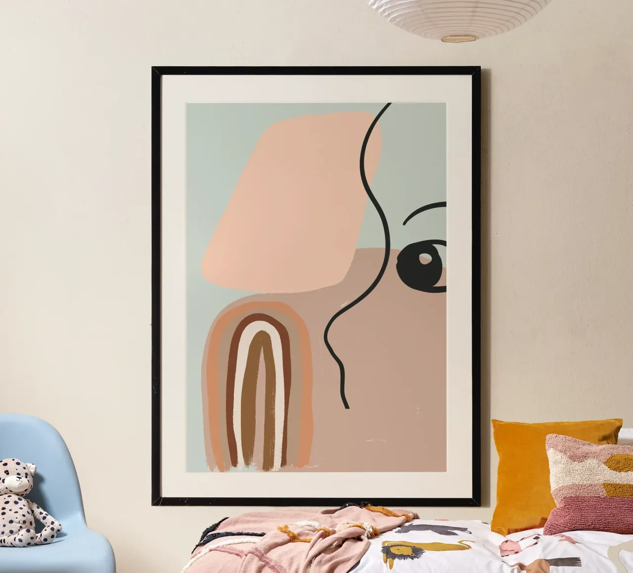 abstract eye pastel colors hahnemühle by vintageshop