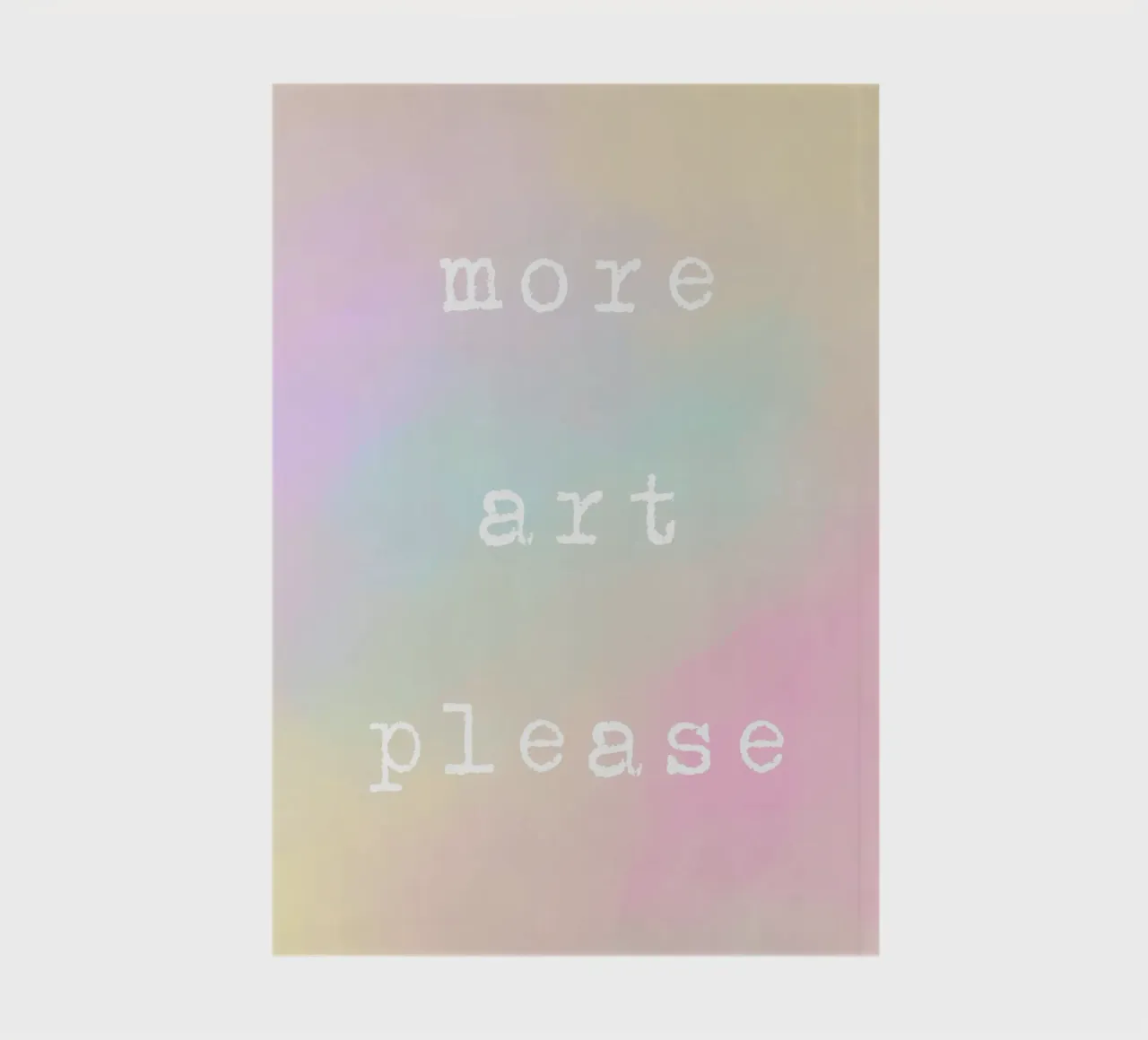 more art please notebook by datemyart