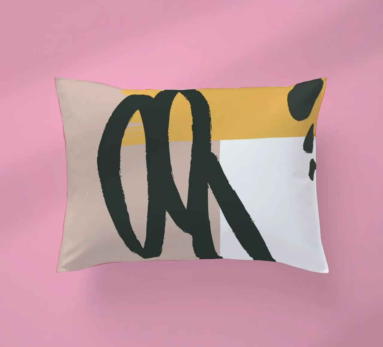 abstract lines brush cuscino da vintageshop