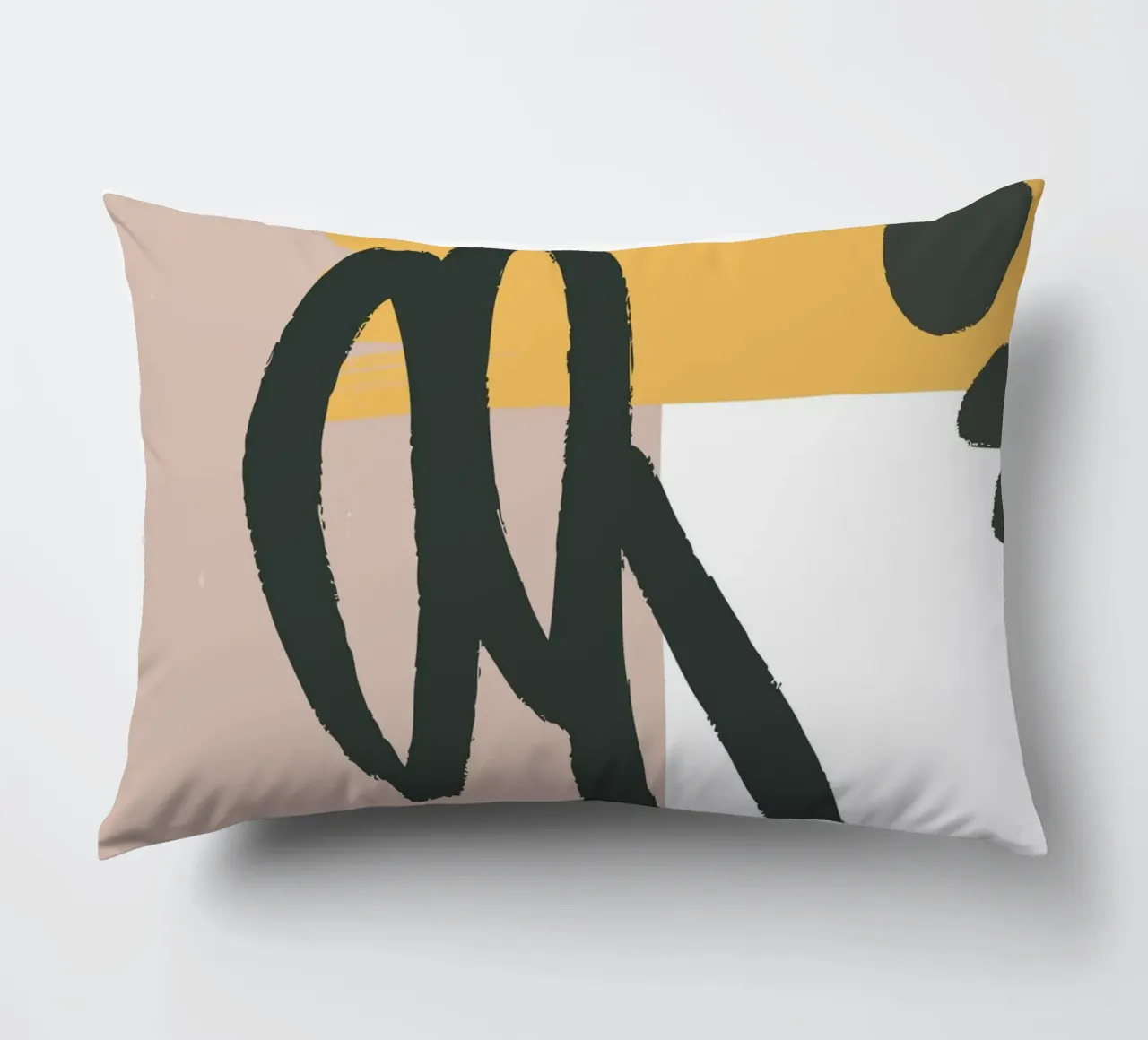 abstract lines brush cuscino da vintageshop