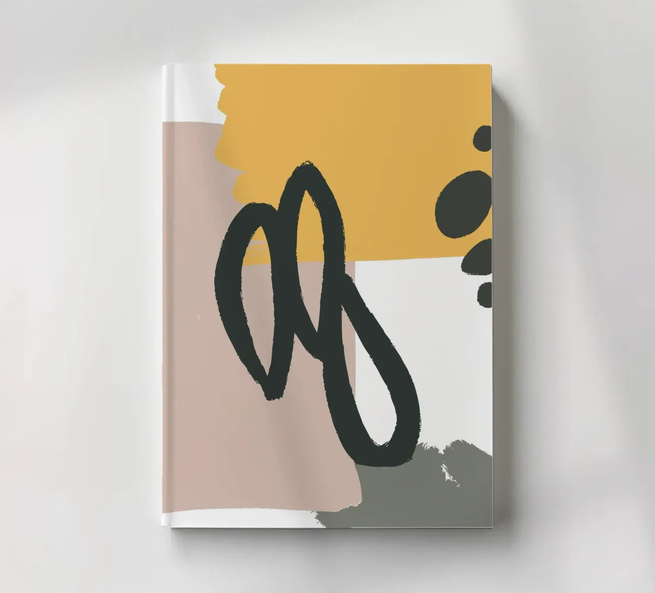 abstract lines brush notebook by vintageshop