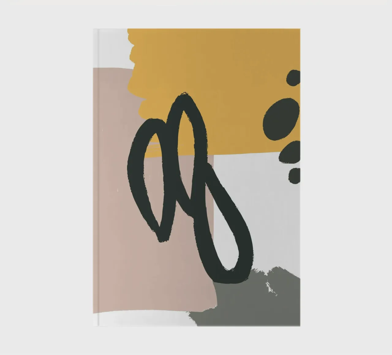 abstract lines brush notebook by vintageshop