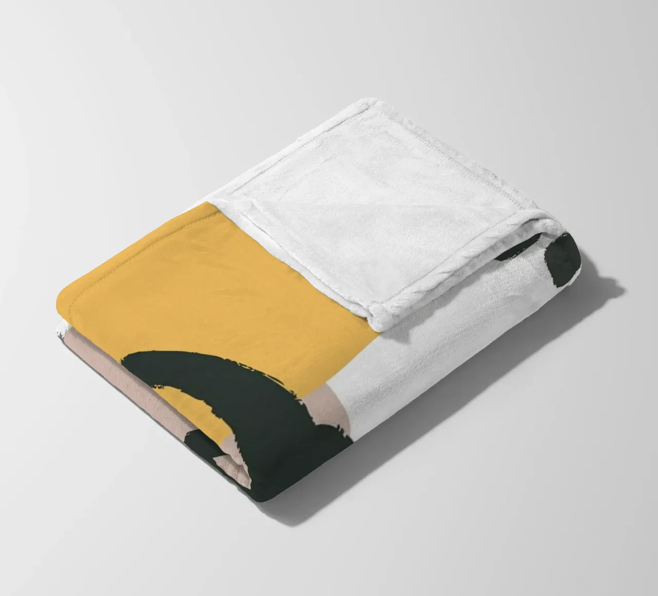 abstract lines brush coperta in pile da vintageshop