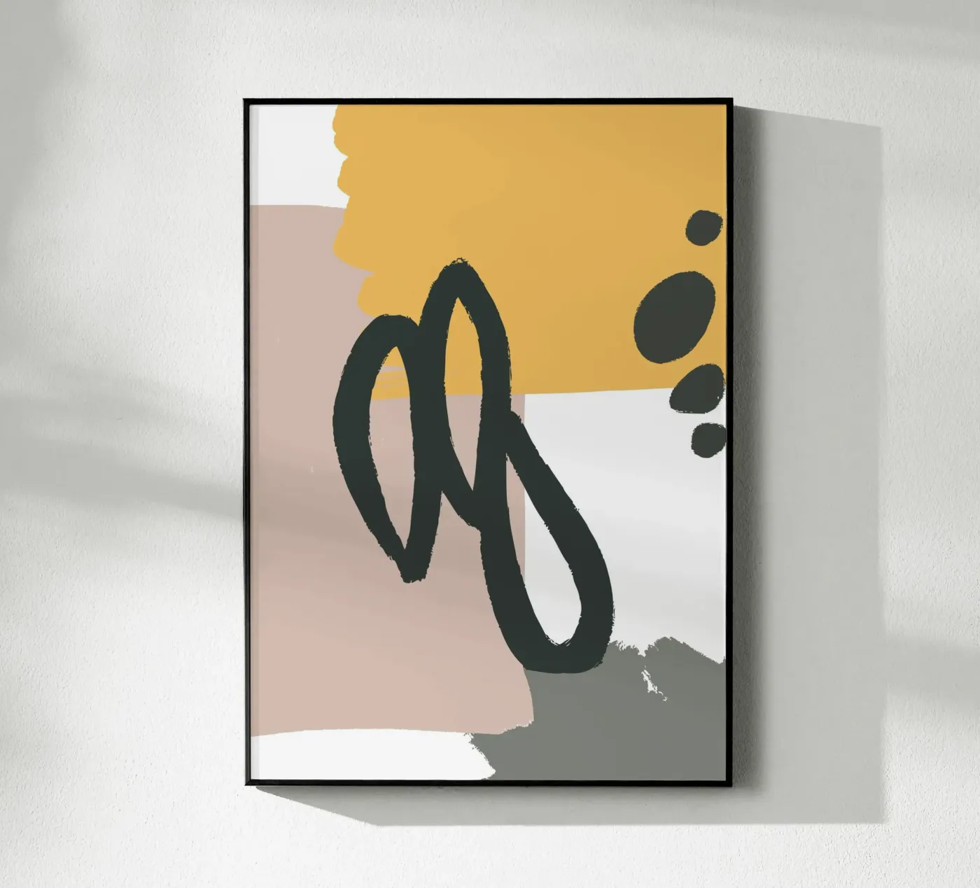 abstract lines brush Acryl-Glas von vintageshop