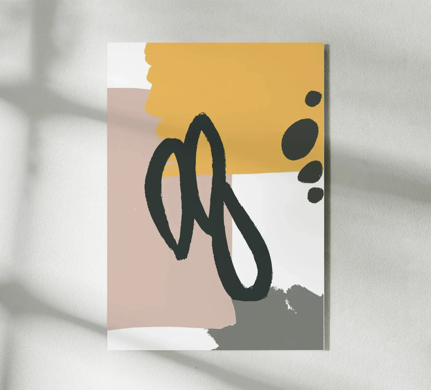 abstract lines brush Acryl-Glas von vintageshop