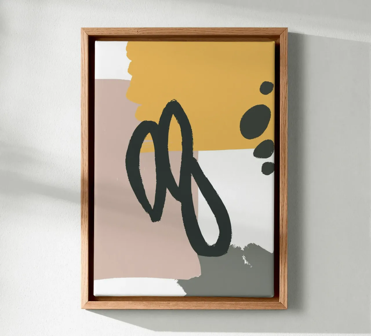 abstract lines brush canvas by vintageshop