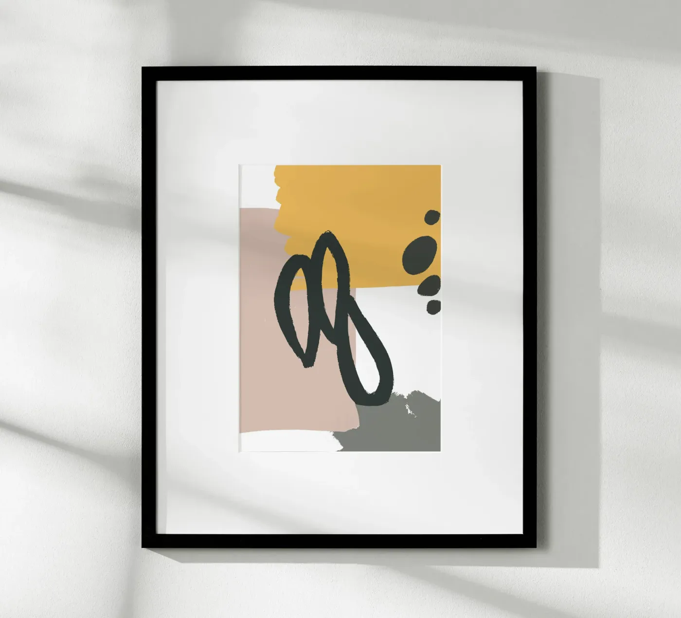 abstract lines brush poster da vintageshop