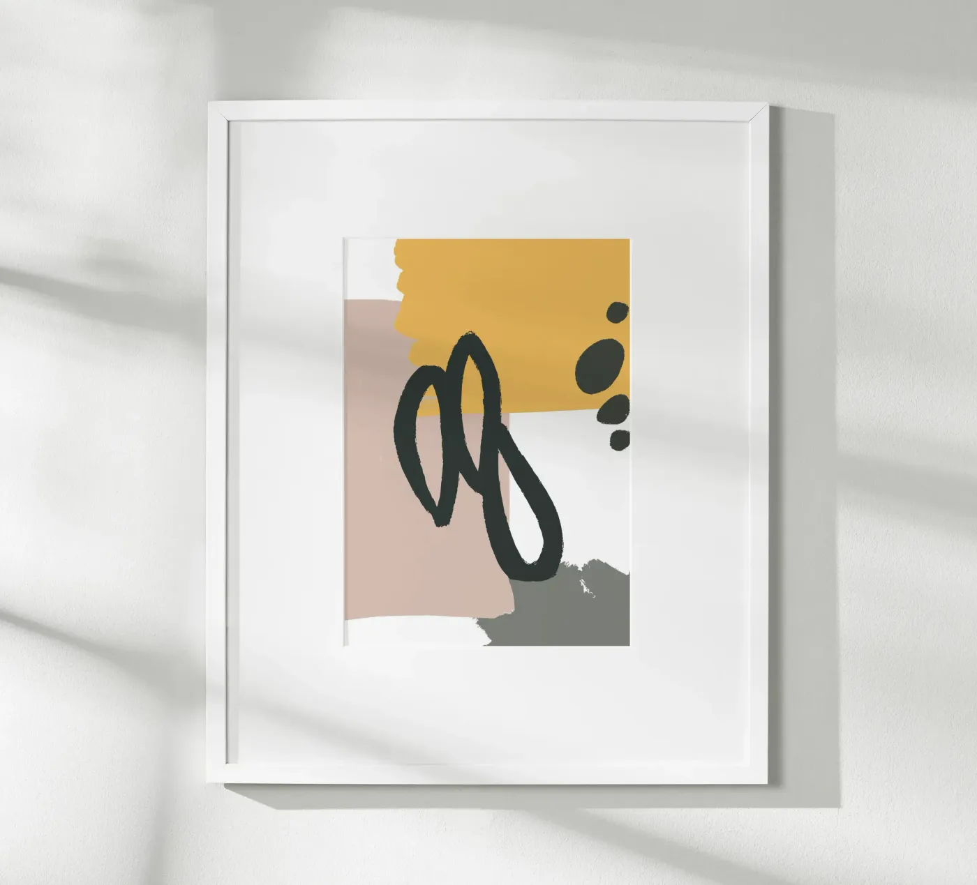 abstract lines brush poster da vintageshop