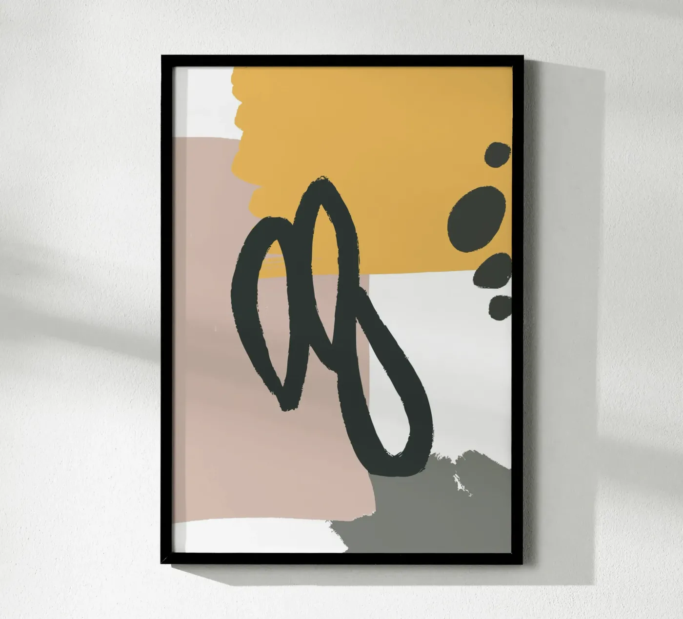 abstract lines brush poster da vintageshop