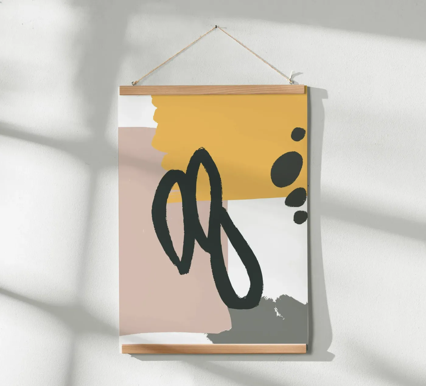 abstract lines brush poster da vintageshop