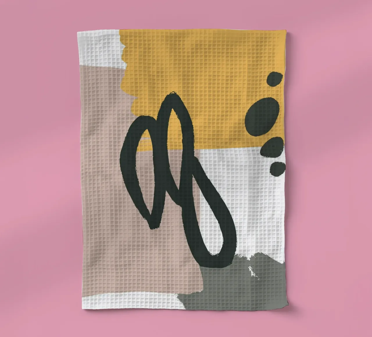 abstract lines brush canovaccio da cucina da vintageshop