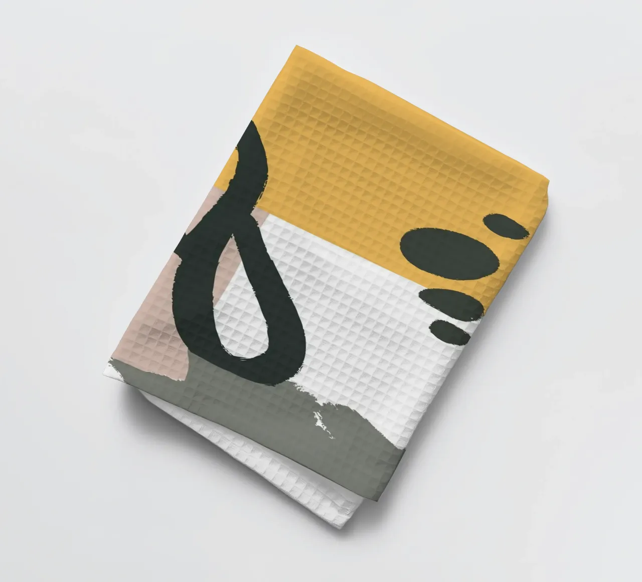 abstract lines brush canovaccio da cucina da vintageshop
