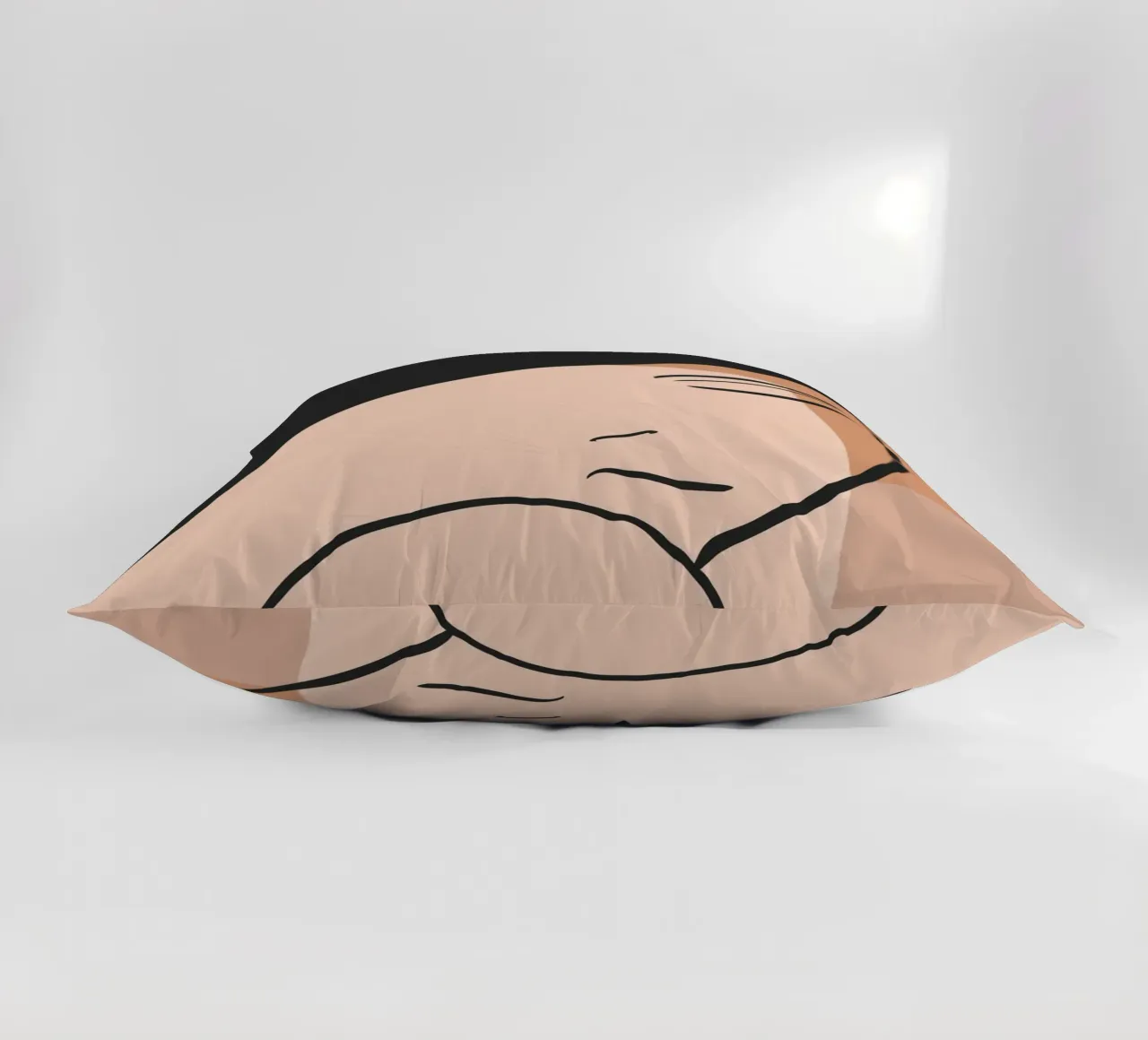 abstract side face cuscino da vintageshop