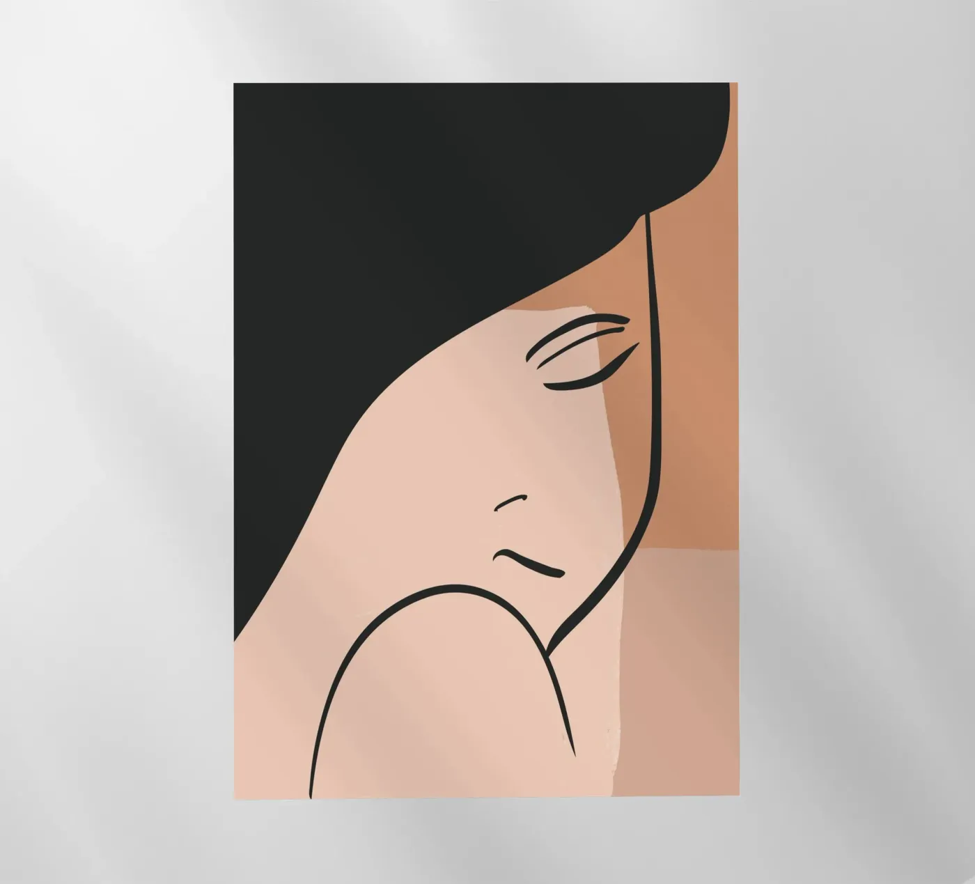 abstract side face backlit folie van vintageshop
