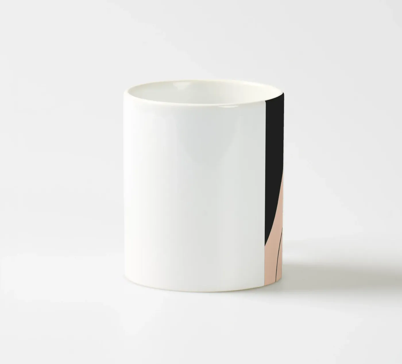 abstract side face ceramic mug by vintageshop