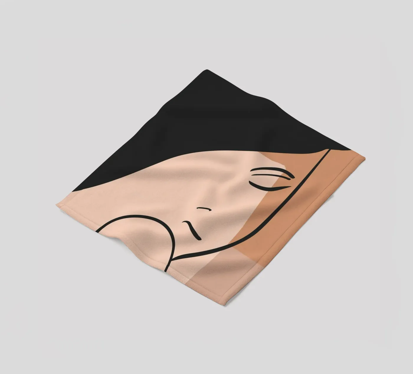 abstract side face coperta in pile da vintageshop
