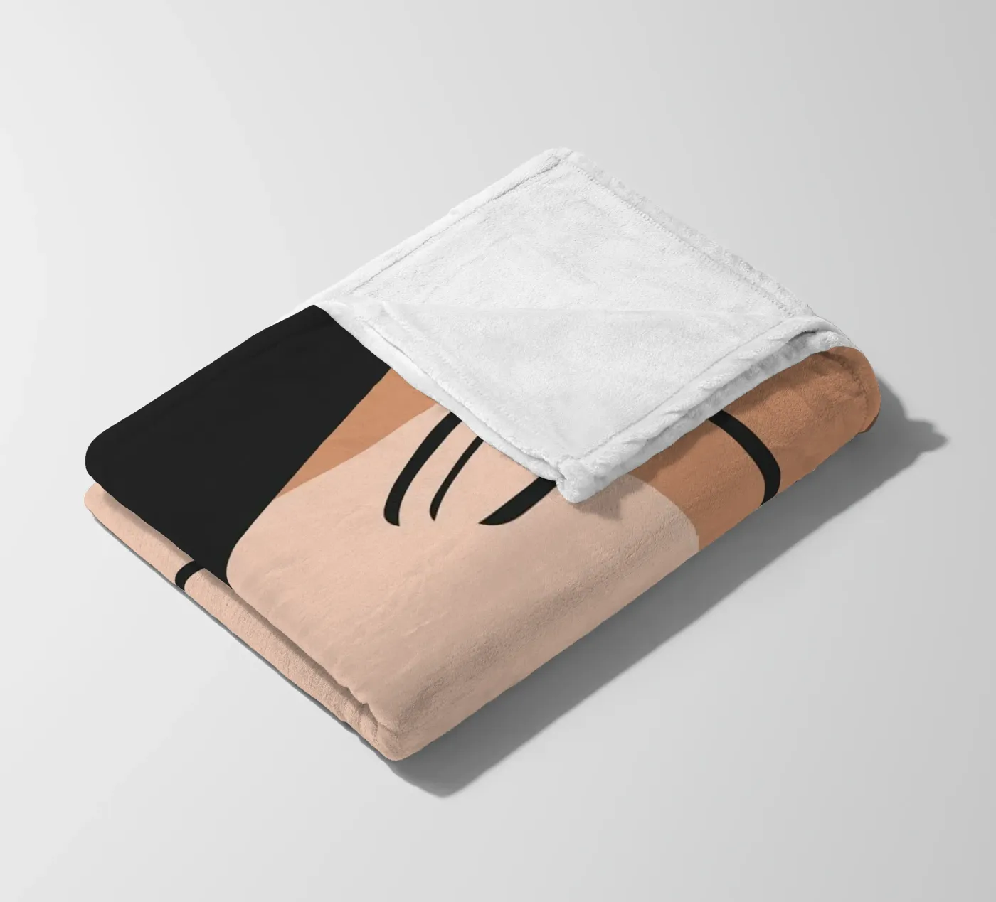 abstract side face coperta in pile da vintageshop