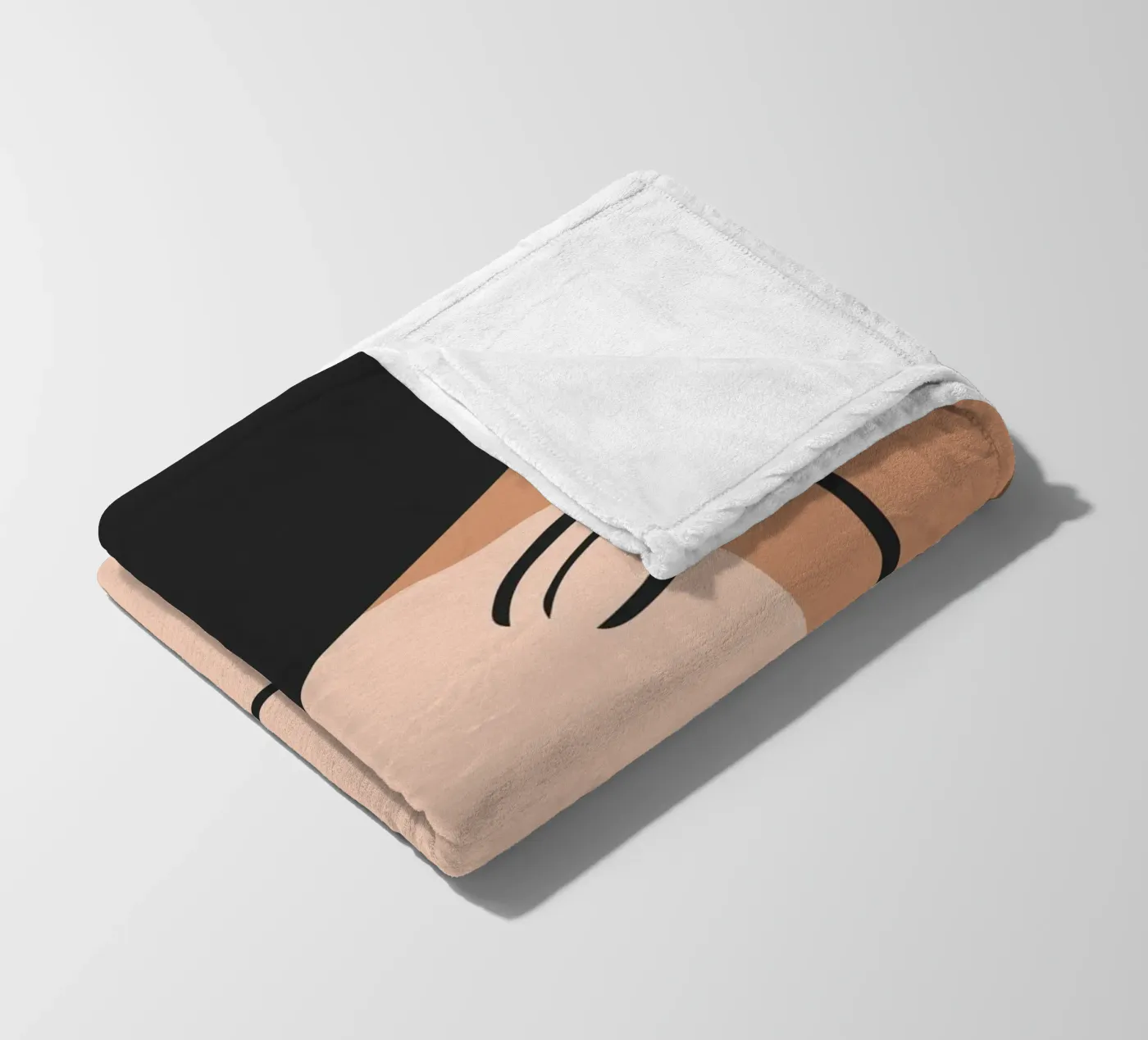 abstract side face coperta in pile da vintageshop